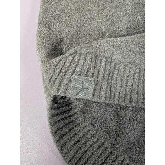 Barefoot Dreams Sweater Womens Small Gray Cowl Neck Cozy Chic Ultra Lite Soft - Picture 7 of 11